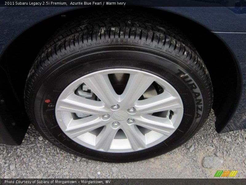 Azurite Blue Pearl / Warm Ivory 2011 Subaru Legacy 2.5i Premium