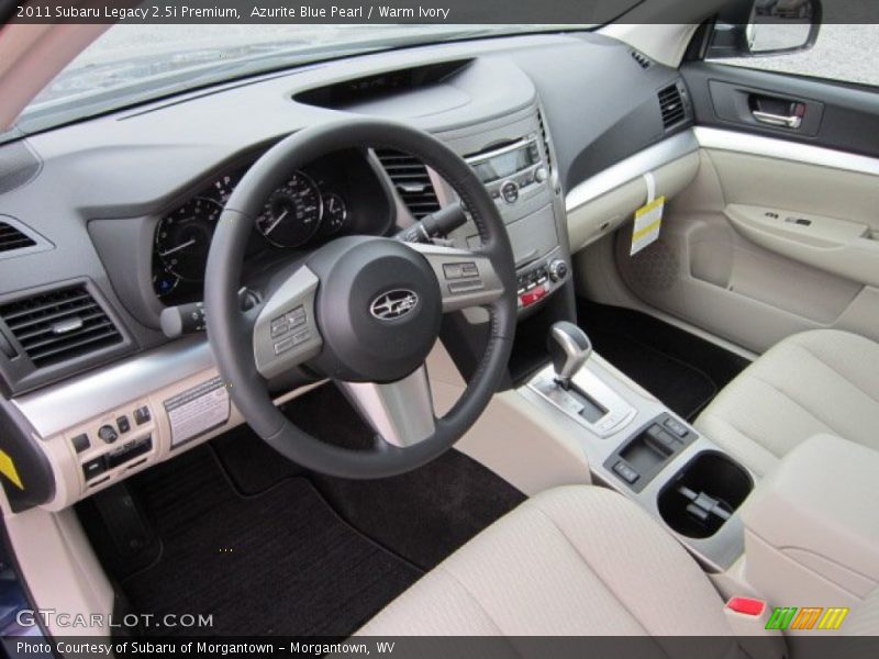 Azurite Blue Pearl / Warm Ivory 2011 Subaru Legacy 2.5i Premium