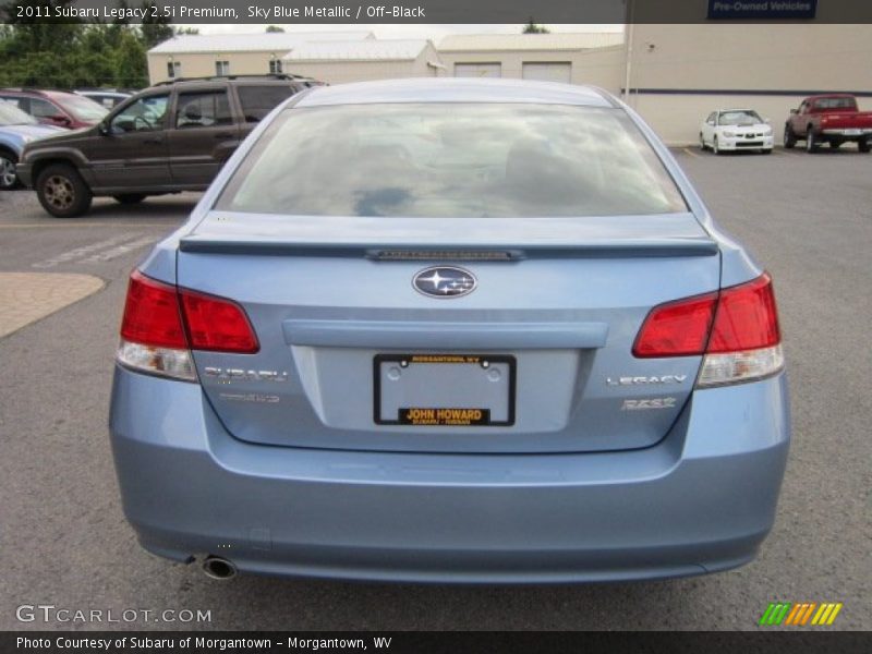 Sky Blue Metallic / Off-Black 2011 Subaru Legacy 2.5i Premium