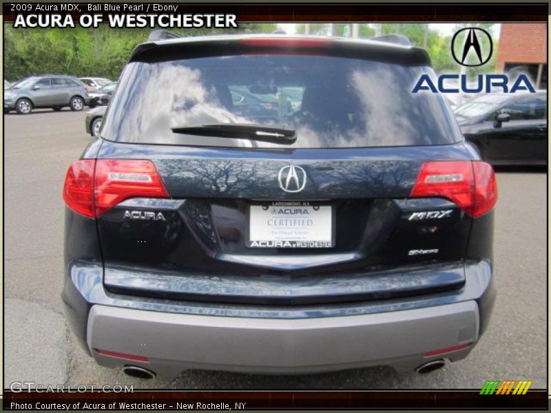 Bali Blue Pearl / Ebony 2009 Acura MDX