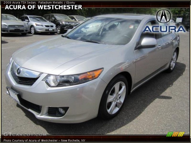 Palladium Metallic / Ebony 2009 Acura TSX Sedan