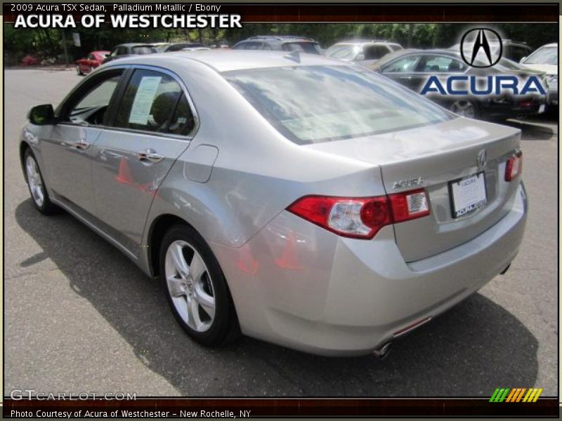 Palladium Metallic / Ebony 2009 Acura TSX Sedan