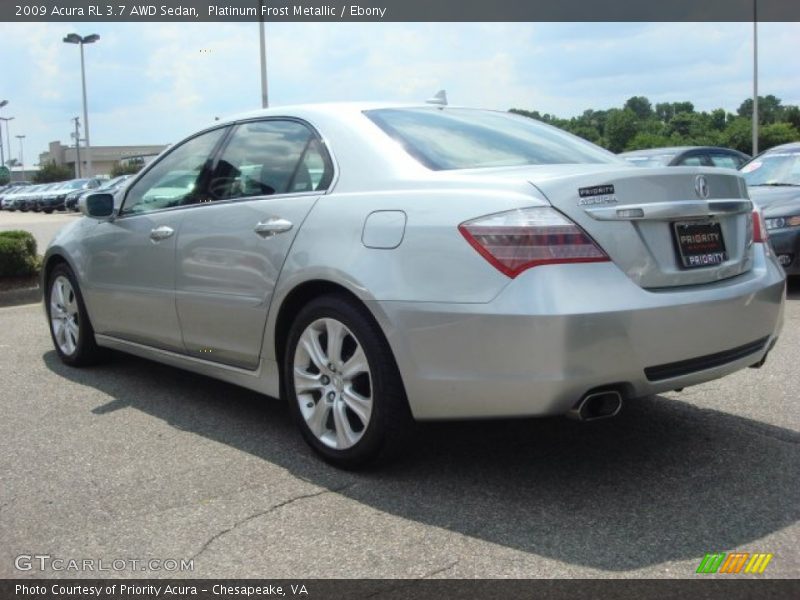 Platinum Frost Metallic / Ebony 2009 Acura RL 3.7 AWD Sedan