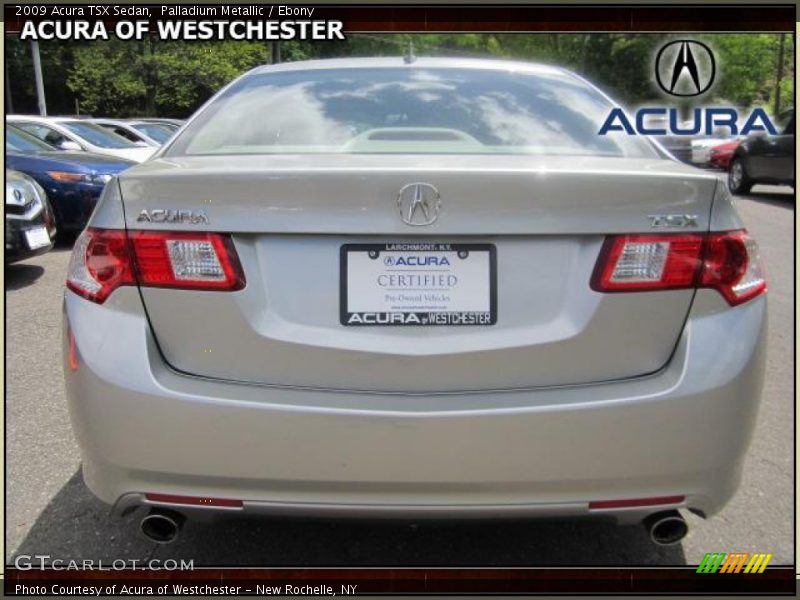 Palladium Metallic / Ebony 2009 Acura TSX Sedan