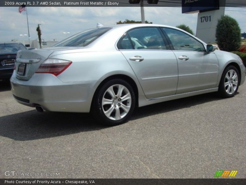Platinum Frost Metallic / Ebony 2009 Acura RL 3.7 AWD Sedan