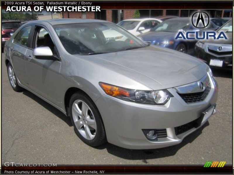 Palladium Metallic / Ebony 2009 Acura TSX Sedan