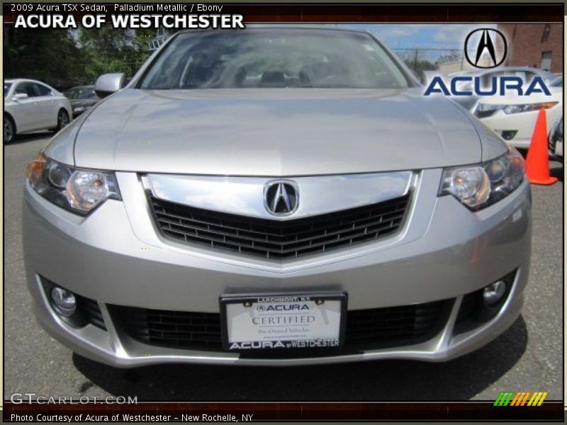 Palladium Metallic / Ebony 2009 Acura TSX Sedan