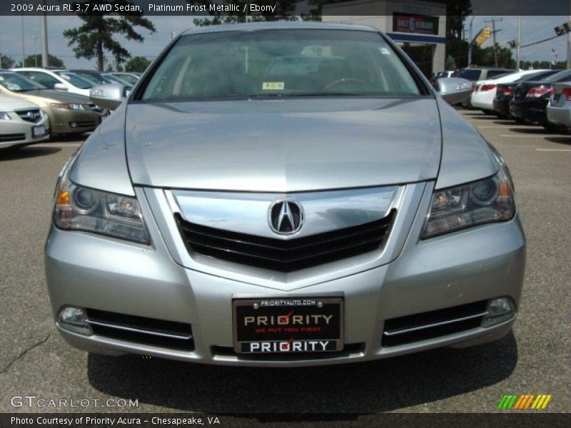 Platinum Frost Metallic / Ebony 2009 Acura RL 3.7 AWD Sedan