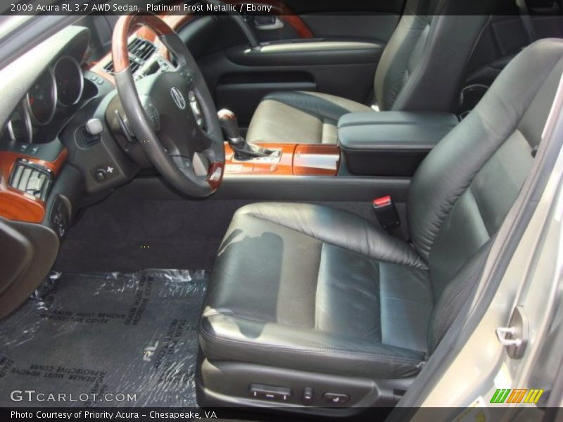  2009 RL 3.7 AWD Sedan Ebony Interior