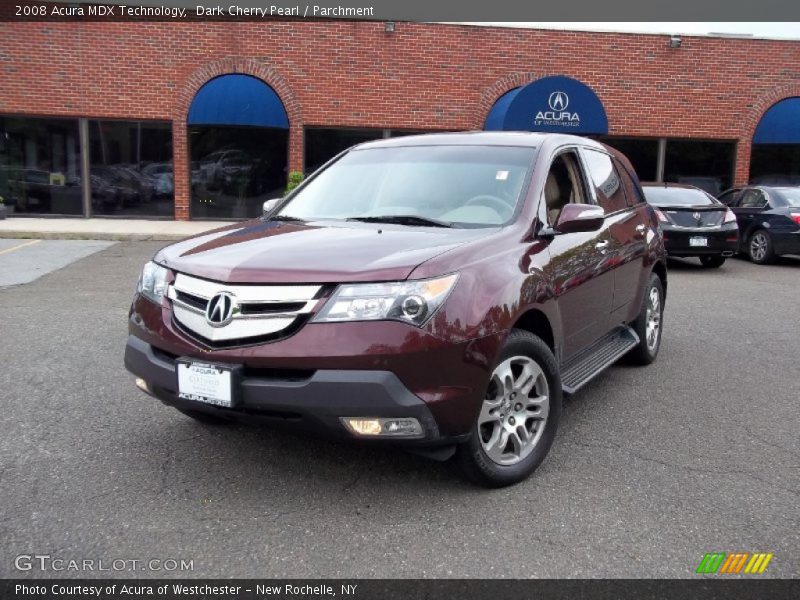 Dark Cherry Pearl / Parchment 2008 Acura MDX Technology