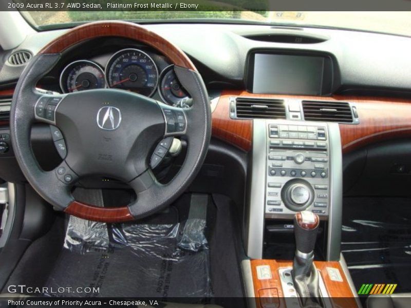 Dashboard of 2009 RL 3.7 AWD Sedan
