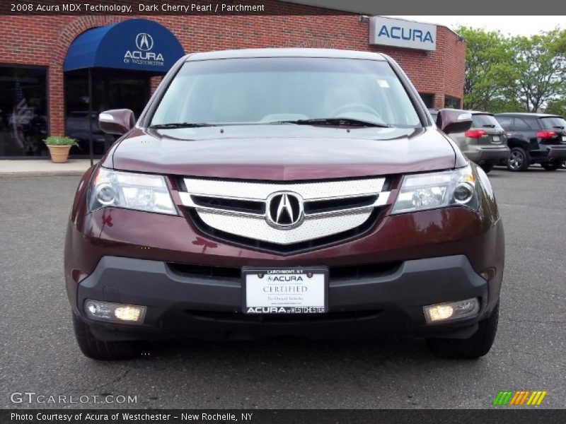 Dark Cherry Pearl / Parchment 2008 Acura MDX Technology