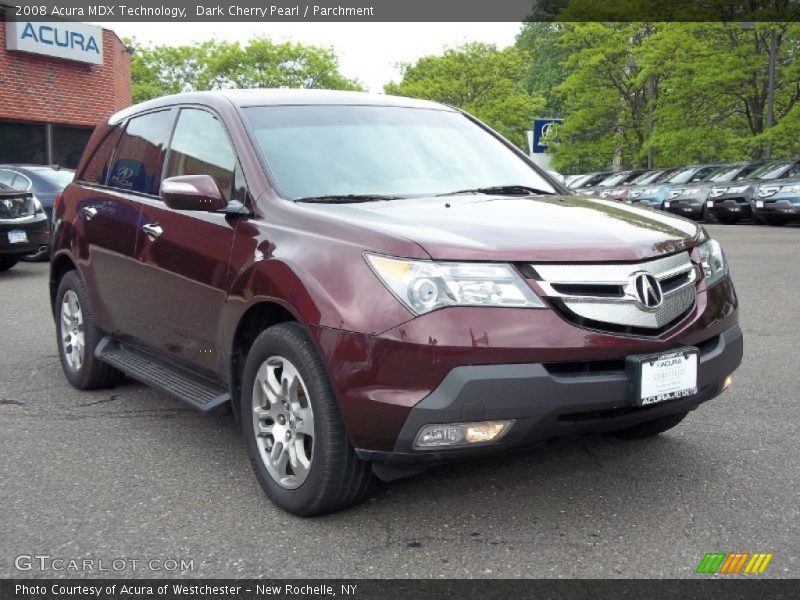 Dark Cherry Pearl / Parchment 2008 Acura MDX Technology