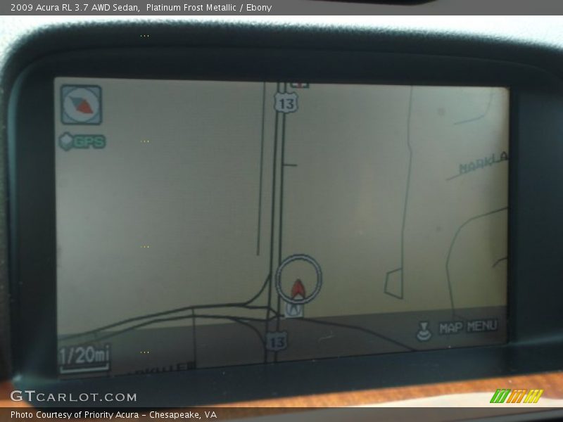 Navigation of 2009 RL 3.7 AWD Sedan