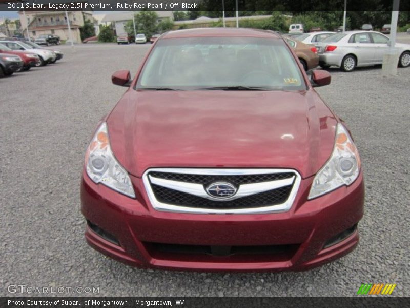 Ruby Red Pearl / Off-Black 2011 Subaru Legacy 2.5i Premium