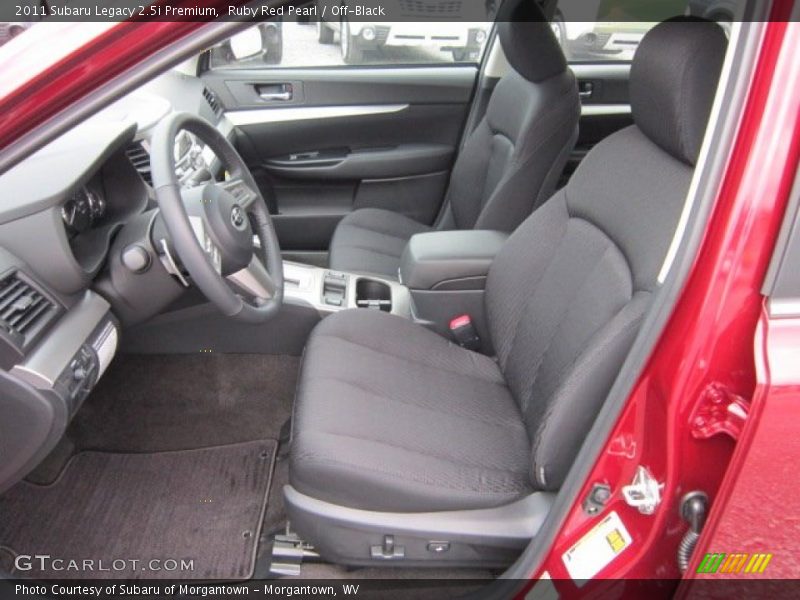 Ruby Red Pearl / Off-Black 2011 Subaru Legacy 2.5i Premium