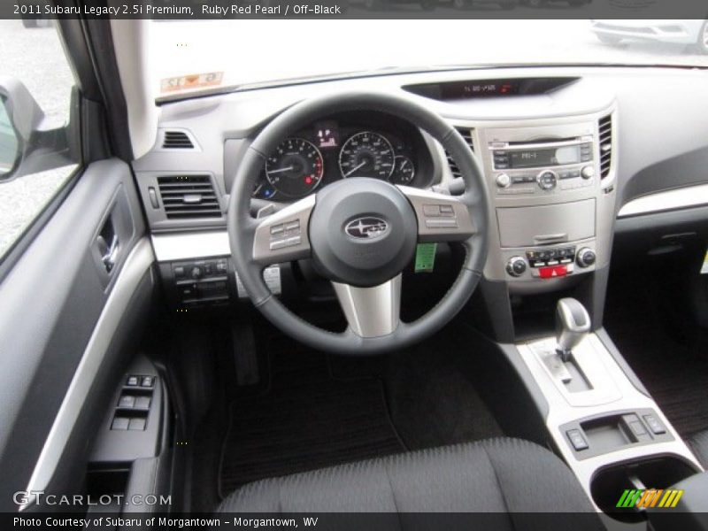 Ruby Red Pearl / Off-Black 2011 Subaru Legacy 2.5i Premium
