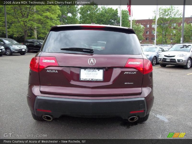 Dark Cherry Pearl / Parchment 2008 Acura MDX Technology