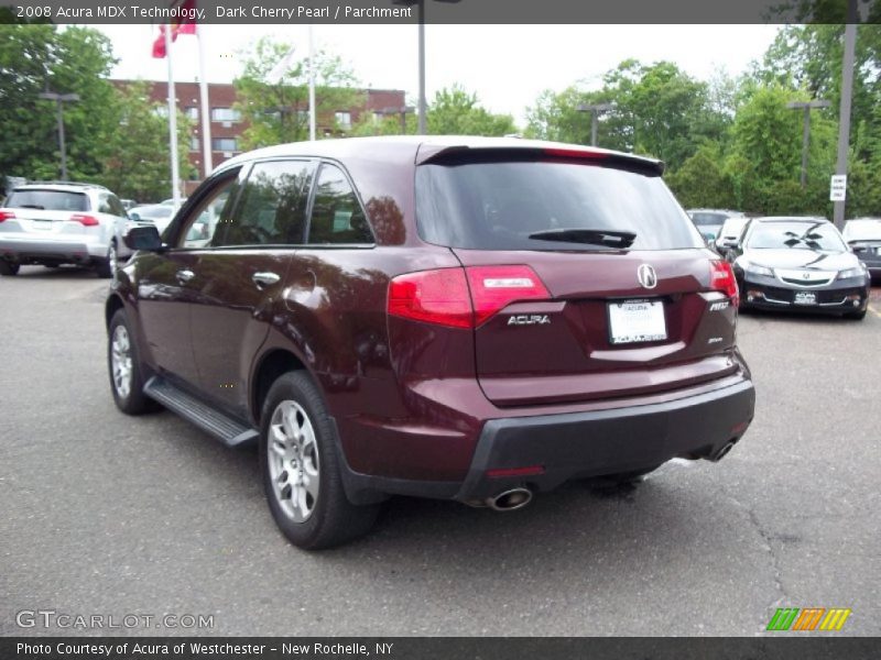 Dark Cherry Pearl / Parchment 2008 Acura MDX Technology