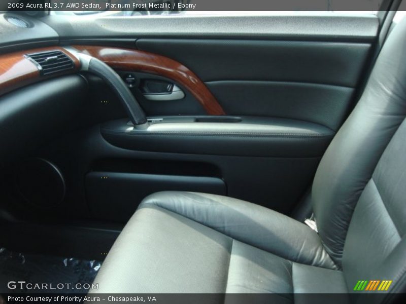 Platinum Frost Metallic / Ebony 2009 Acura RL 3.7 AWD Sedan