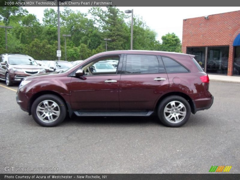 Dark Cherry Pearl / Parchment 2008 Acura MDX Technology