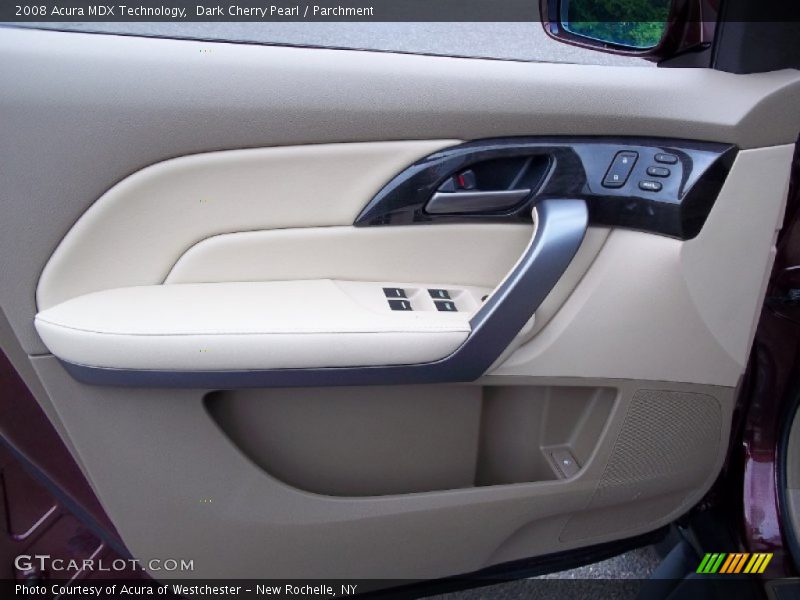 Dark Cherry Pearl / Parchment 2008 Acura MDX Technology
