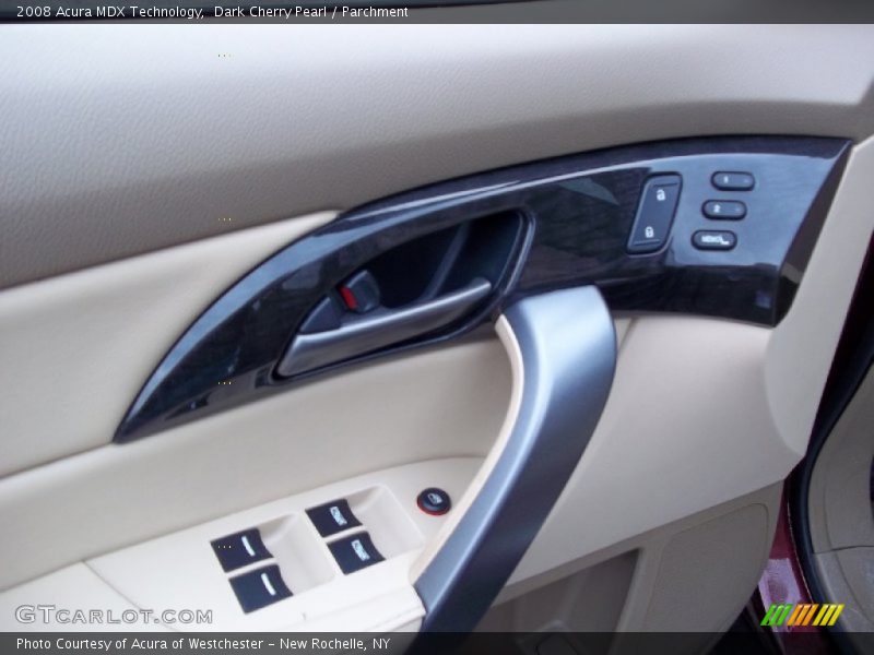 Dark Cherry Pearl / Parchment 2008 Acura MDX Technology