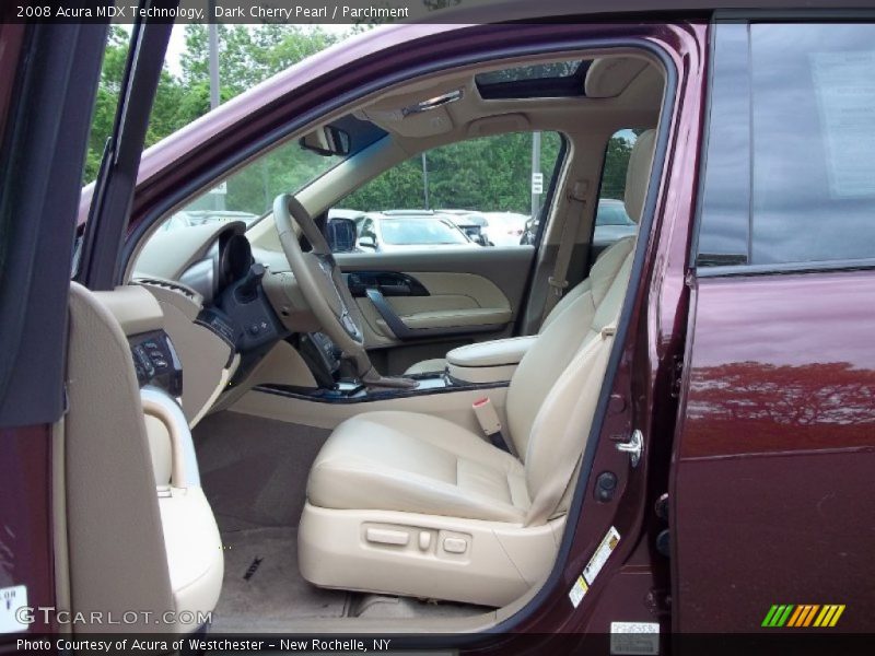 Dark Cherry Pearl / Parchment 2008 Acura MDX Technology