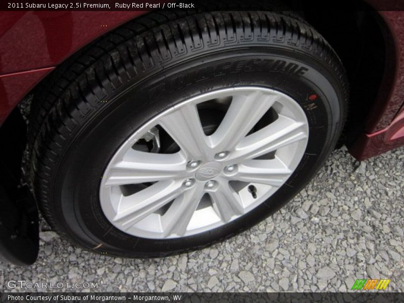 Ruby Red Pearl / Off-Black 2011 Subaru Legacy 2.5i Premium