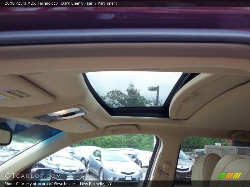 Dark Cherry Pearl / Parchment 2008 Acura MDX Technology