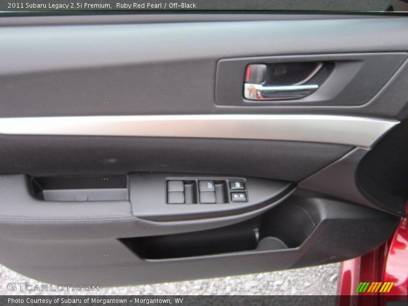 Ruby Red Pearl / Off-Black 2011 Subaru Legacy 2.5i Premium