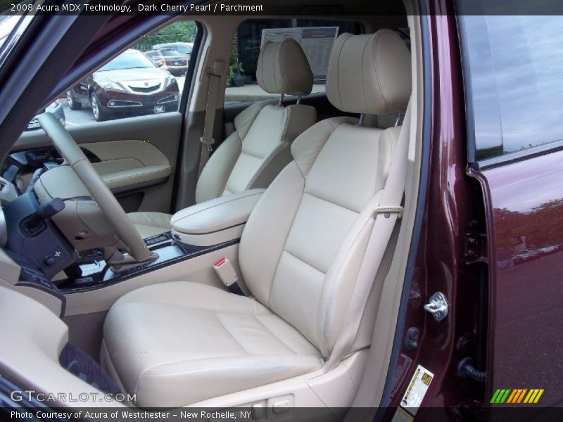 Dark Cherry Pearl / Parchment 2008 Acura MDX Technology