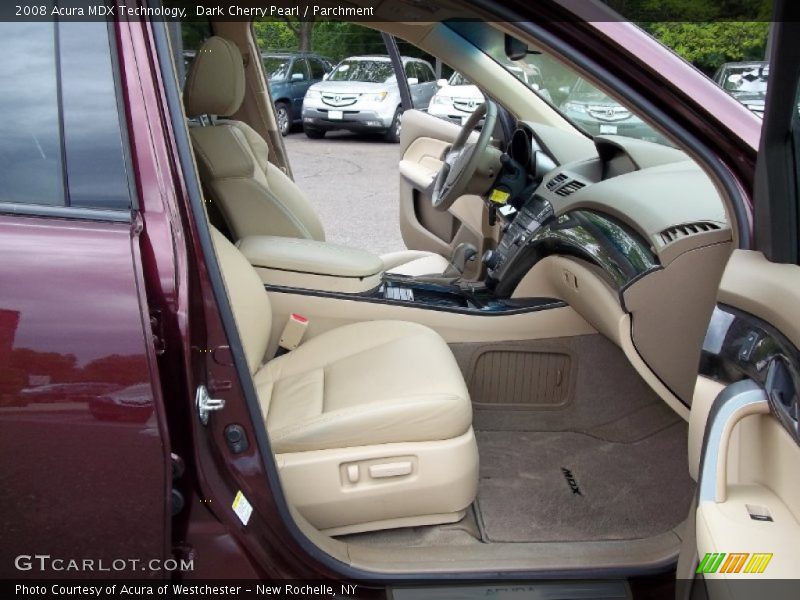 Dark Cherry Pearl / Parchment 2008 Acura MDX Technology