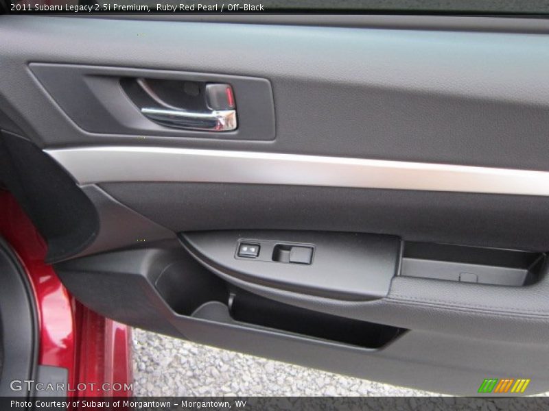 Ruby Red Pearl / Off-Black 2011 Subaru Legacy 2.5i Premium