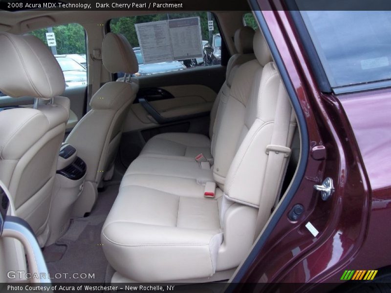 Dark Cherry Pearl / Parchment 2008 Acura MDX Technology