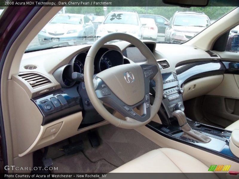 Dark Cherry Pearl / Parchment 2008 Acura MDX Technology