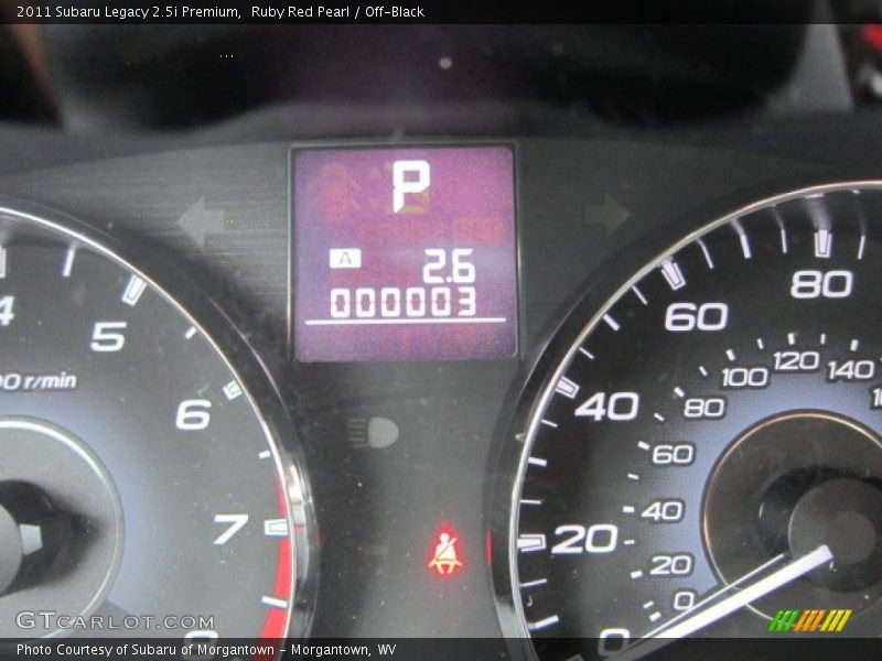 Ruby Red Pearl / Off-Black 2011 Subaru Legacy 2.5i Premium
