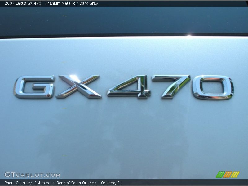 Titanium Metallic / Dark Gray 2007 Lexus GX 470