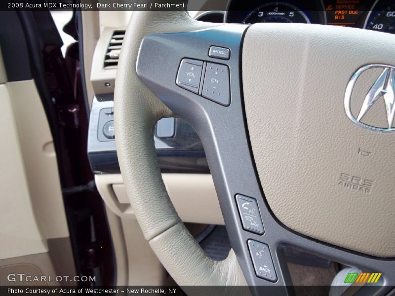 Dark Cherry Pearl / Parchment 2008 Acura MDX Technology