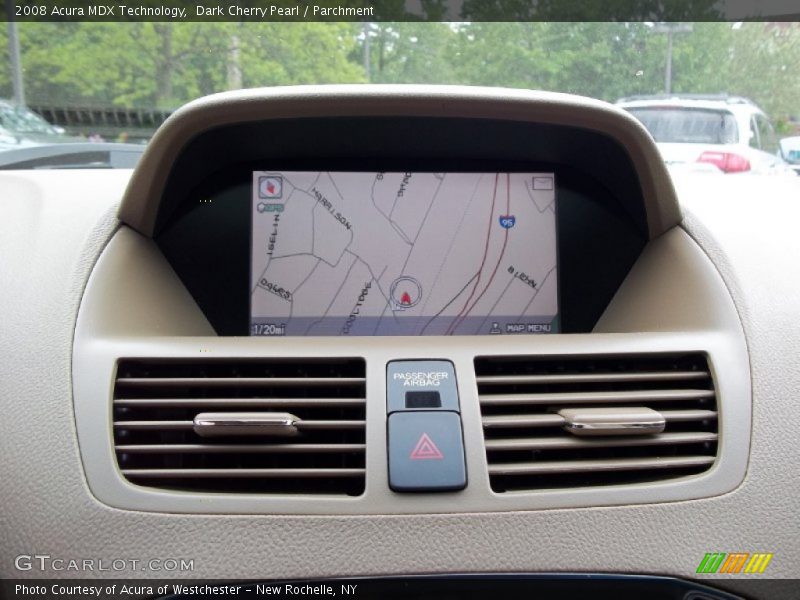Dark Cherry Pearl / Parchment 2008 Acura MDX Technology