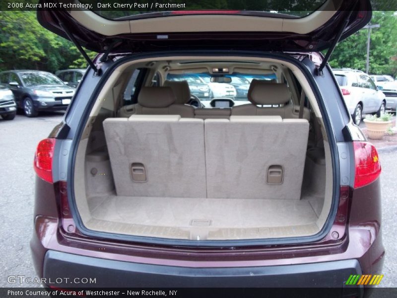 Dark Cherry Pearl / Parchment 2008 Acura MDX Technology