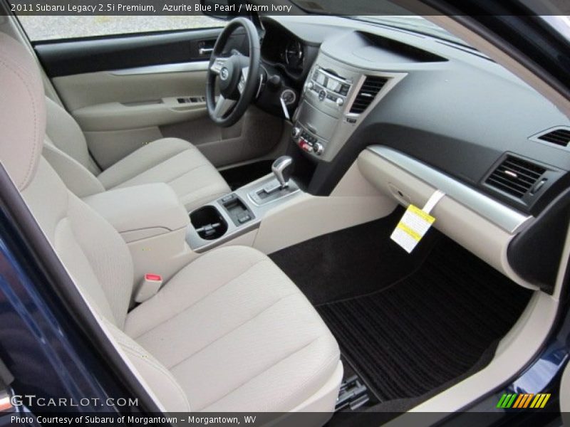 Azurite Blue Pearl / Warm Ivory 2011 Subaru Legacy 2.5i Premium