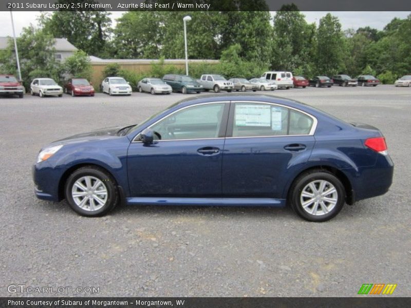Azurite Blue Pearl / Warm Ivory 2011 Subaru Legacy 2.5i Premium