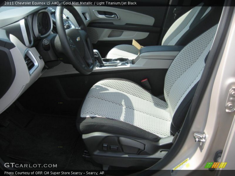 Gold Mist Metallic / Light Titanium/Jet Black 2011 Chevrolet Equinox LS AWD