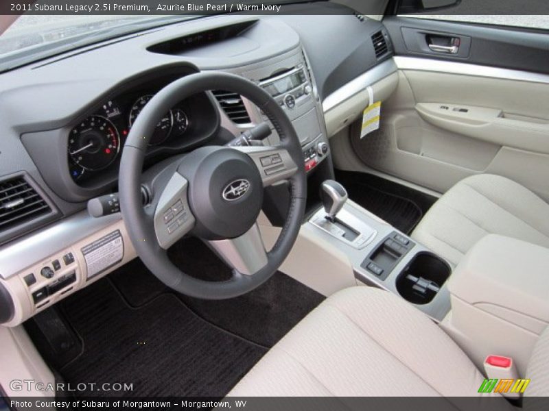 Azurite Blue Pearl / Warm Ivory 2011 Subaru Legacy 2.5i Premium