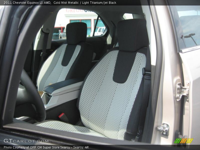 Gold Mist Metallic / Light Titanium/Jet Black 2011 Chevrolet Equinox LS AWD