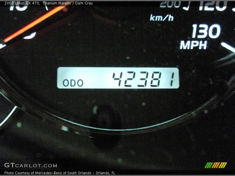 Titanium Metallic / Dark Gray 2007 Lexus GX 470