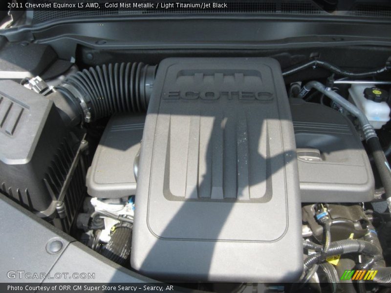 Gold Mist Metallic / Light Titanium/Jet Black 2011 Chevrolet Equinox LS AWD