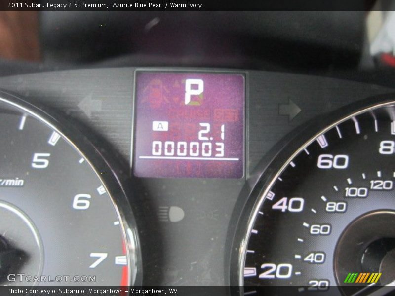 Azurite Blue Pearl / Warm Ivory 2011 Subaru Legacy 2.5i Premium