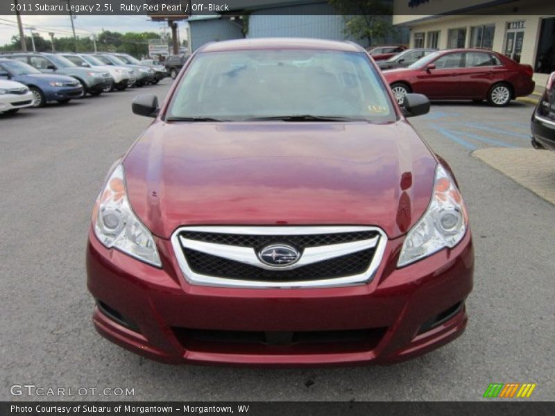 Ruby Red Pearl / Off-Black 2011 Subaru Legacy 2.5i